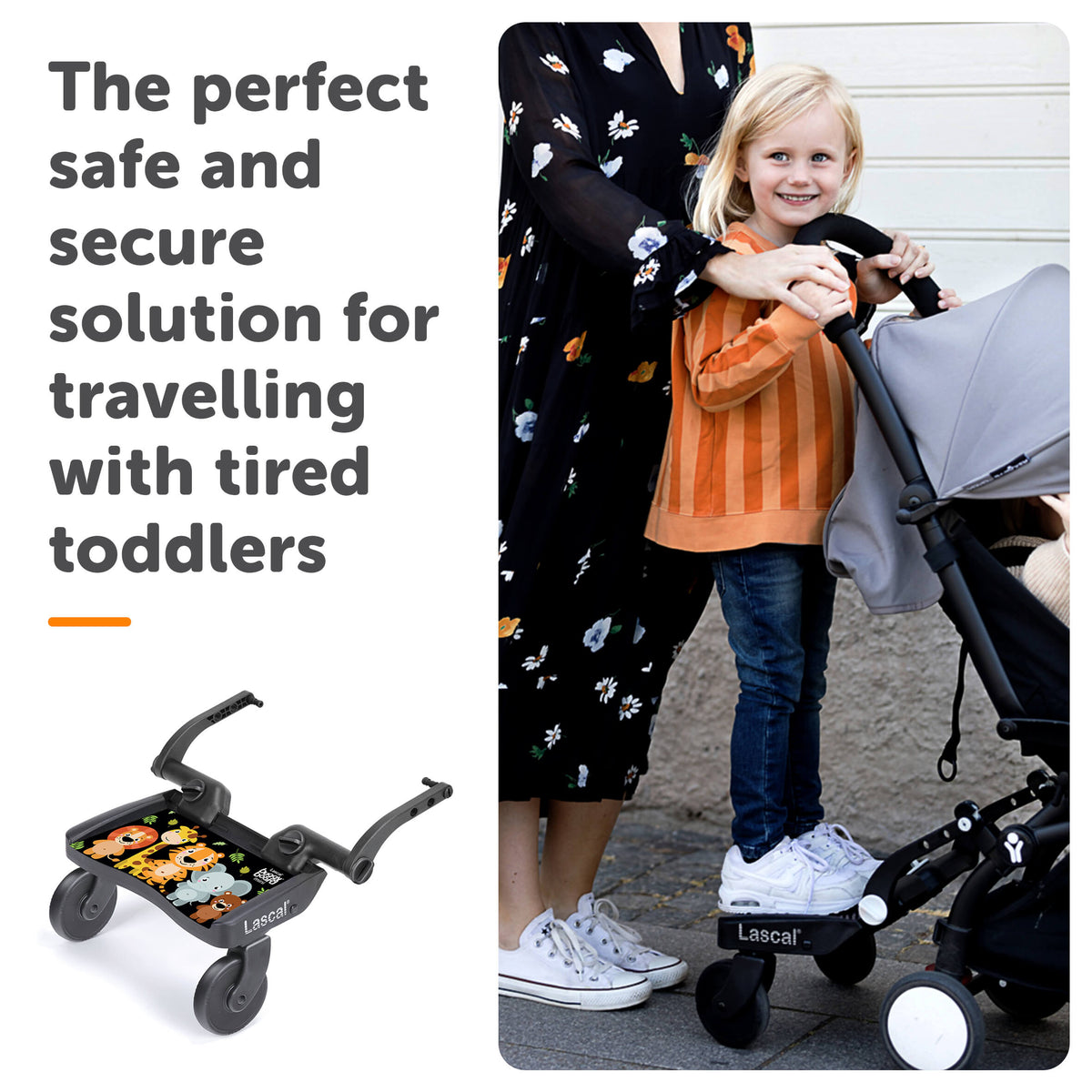 Lascal BuggyBoard® Mini Designer - Jungle Animals