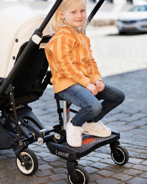Lascal BuggyBoard® Saddle - Grey with Black Fittings