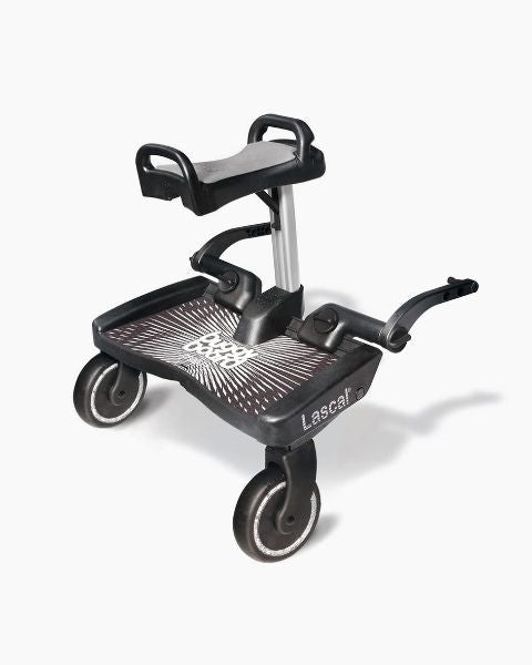 Lascal BuggyBoard® Maxi Plus - Black with Grey Saddle