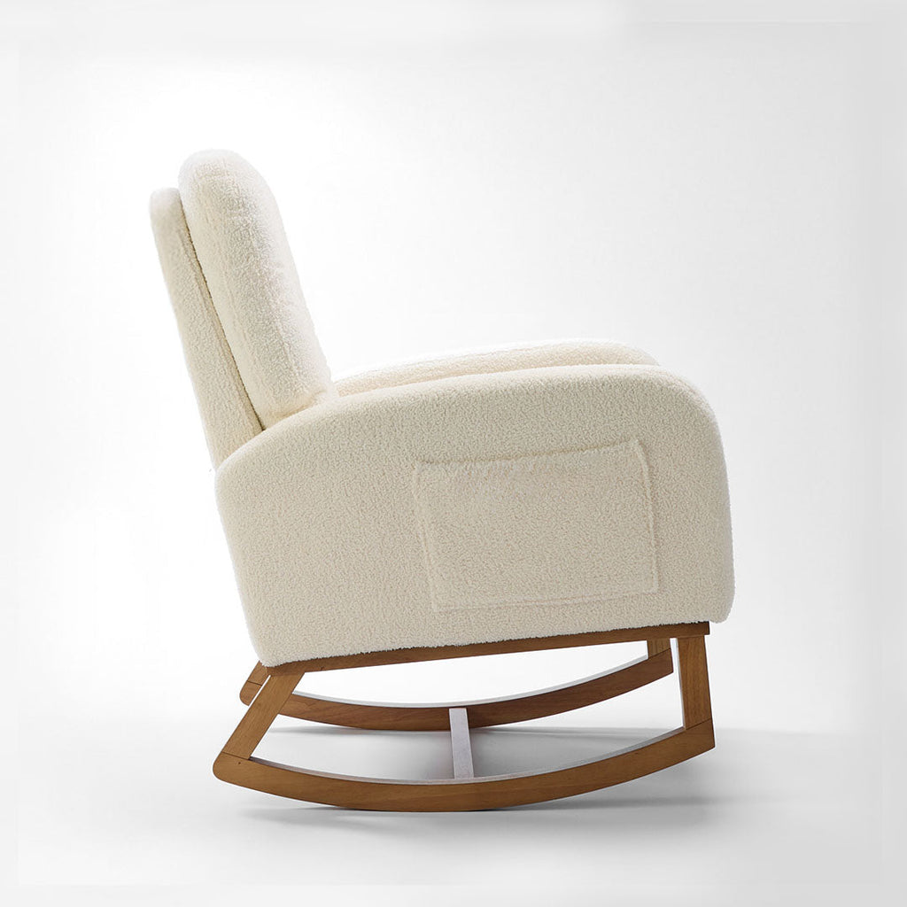Tutti Bambini Luca Rocking Chair & Storage Footstool - Fresh Cream