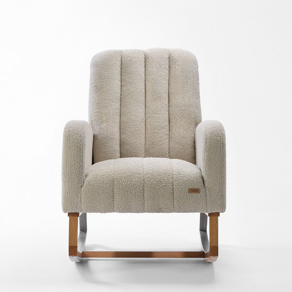 Tutti Bambini Luca Rocking Chair & Storage Footstool - Mushroom