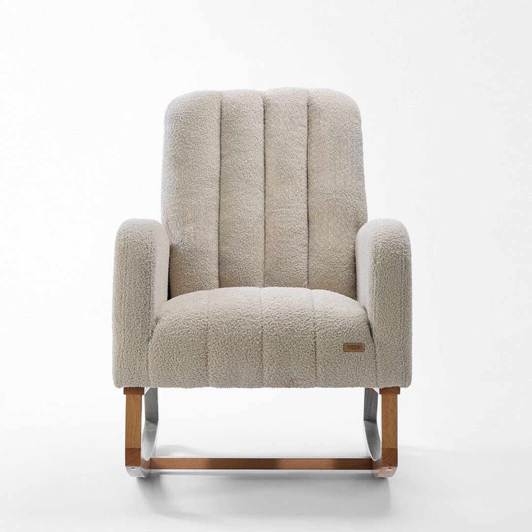 Tutti Bambini Luca Rocking Chair & Storage Footstool - Mushroom
