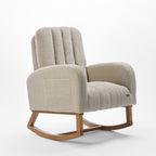 Tutti Bambini Luca Rocking Chair & Storage Footstool - Mushroom