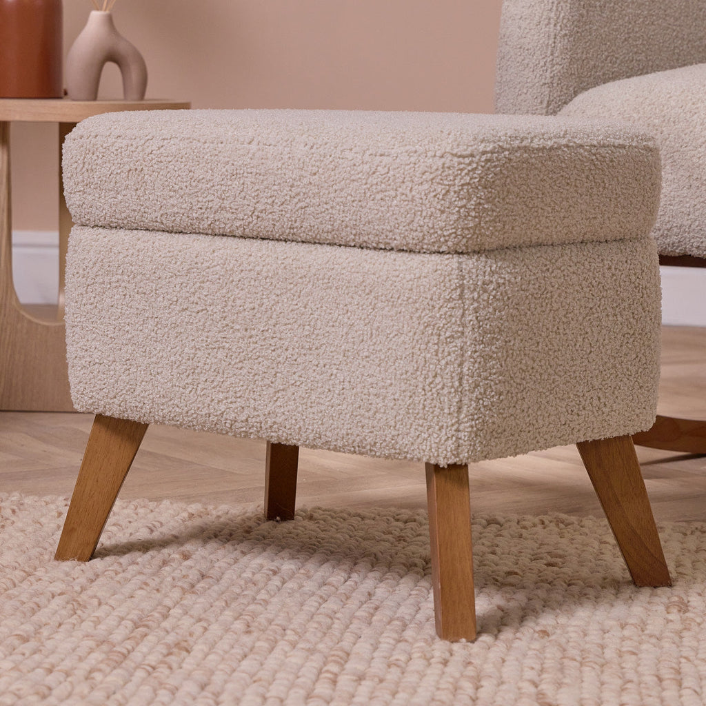 Tutti Bambini Luca Rocking Chair & Storage Footstool - Mushroom