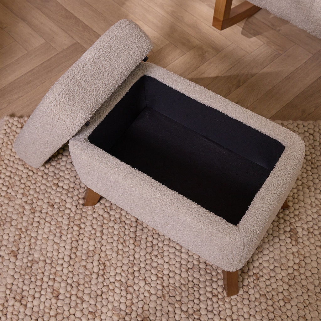 Tutti Bambini Luca Rocking Chair & Storage Footstool - Mushroom