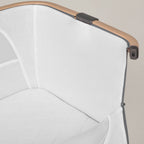 Silver Cross Lunar Bedside Crib - Whisper Grey