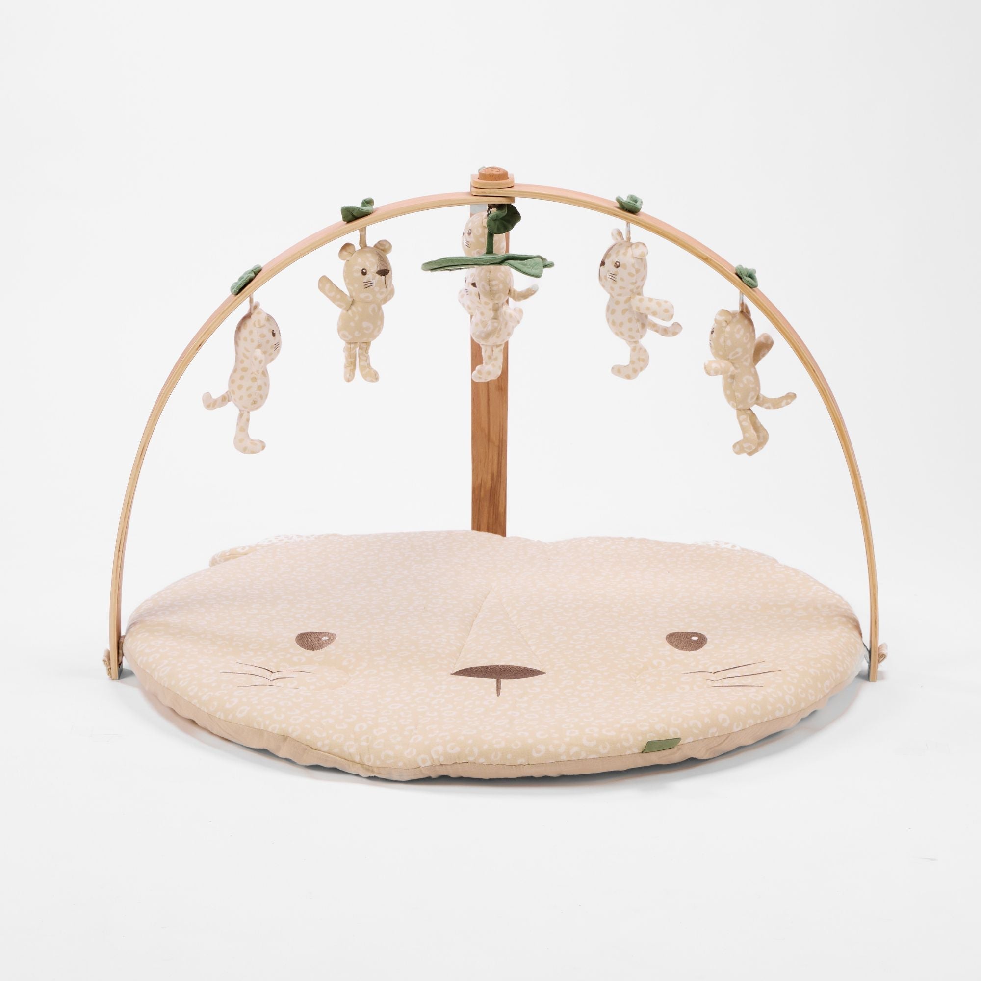Tutti Bambini Luxury Wood & Muslin Playgym - Love Cats