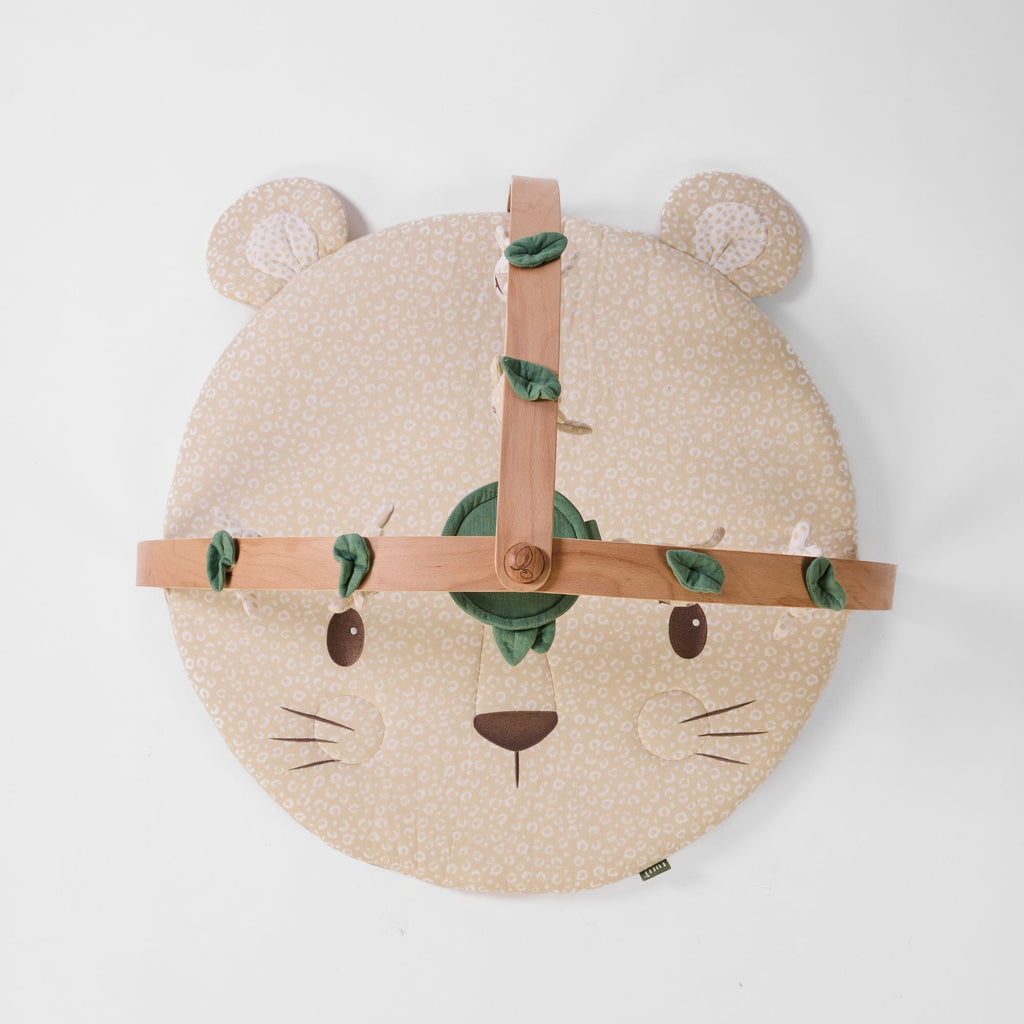 Tutti Bambini Luxury Wood & Muslin Playgym - Love Cats