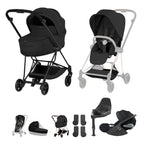 Cybex Mios Fold Cot Travel System Bundle - Style Sepia Black & Matt Black Frame