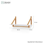Obaby Maya Shelf - White with Natural