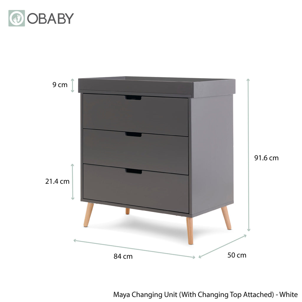 Obaby Maya Mini 2 Piece Room Set - Slate