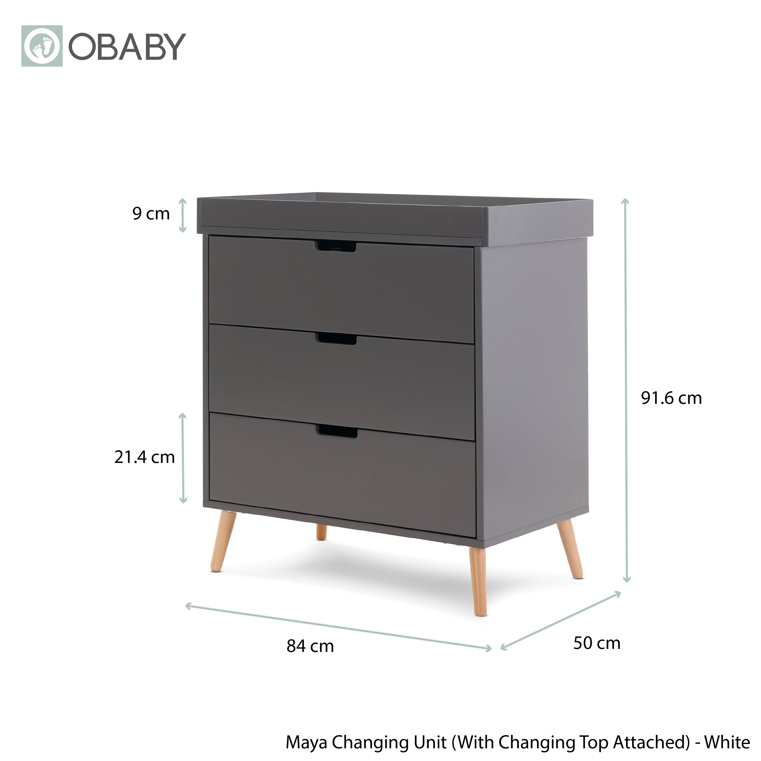Obaby Maya Mini 2 Piece Room Set - Slate