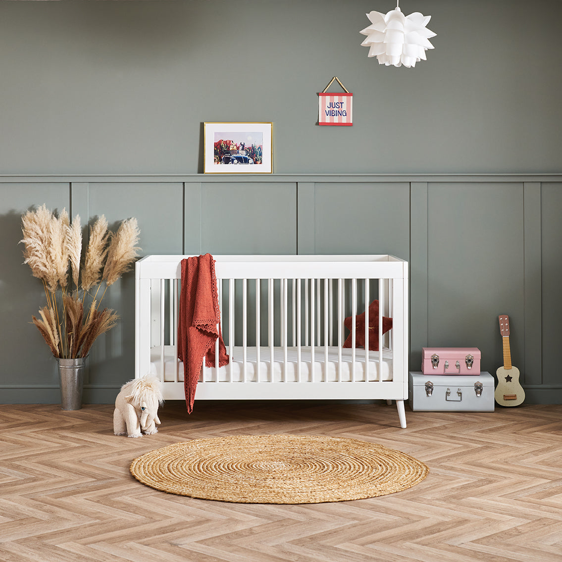 Obaby Maya 2 Piece room Set - Nordic White