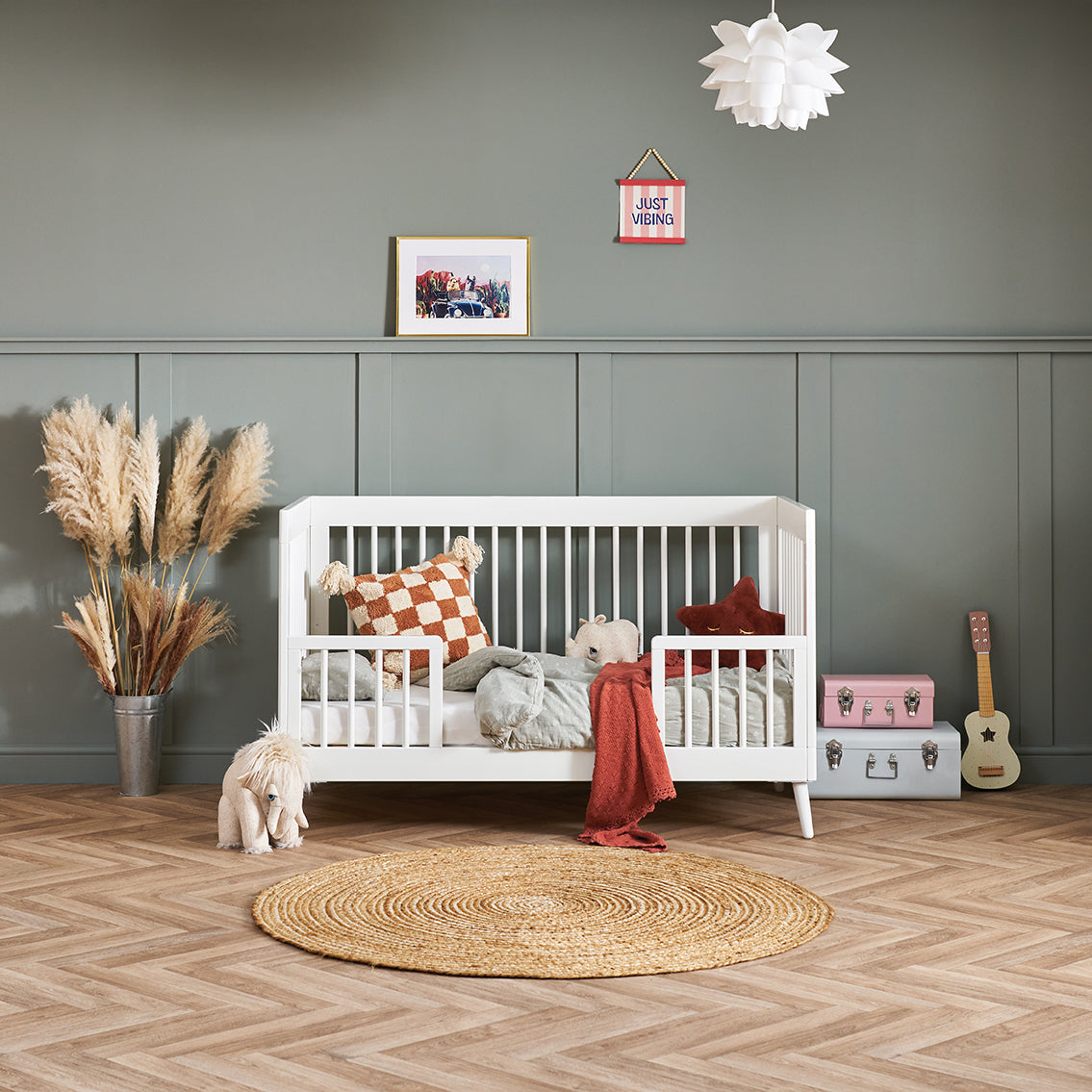 Obaby Maya 2 Piece room Set - Nordic White