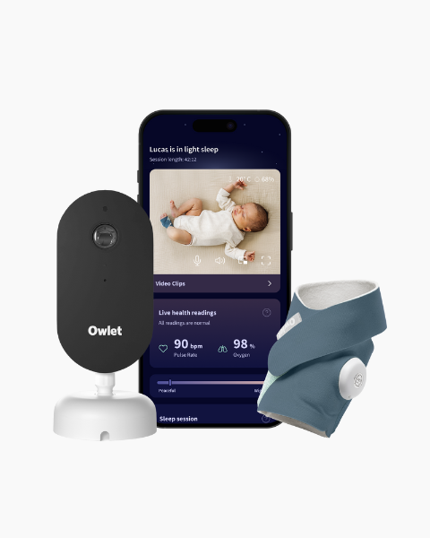 NEW Owlet Dream Duo™- Bedtime Blue (Sock + Sight)