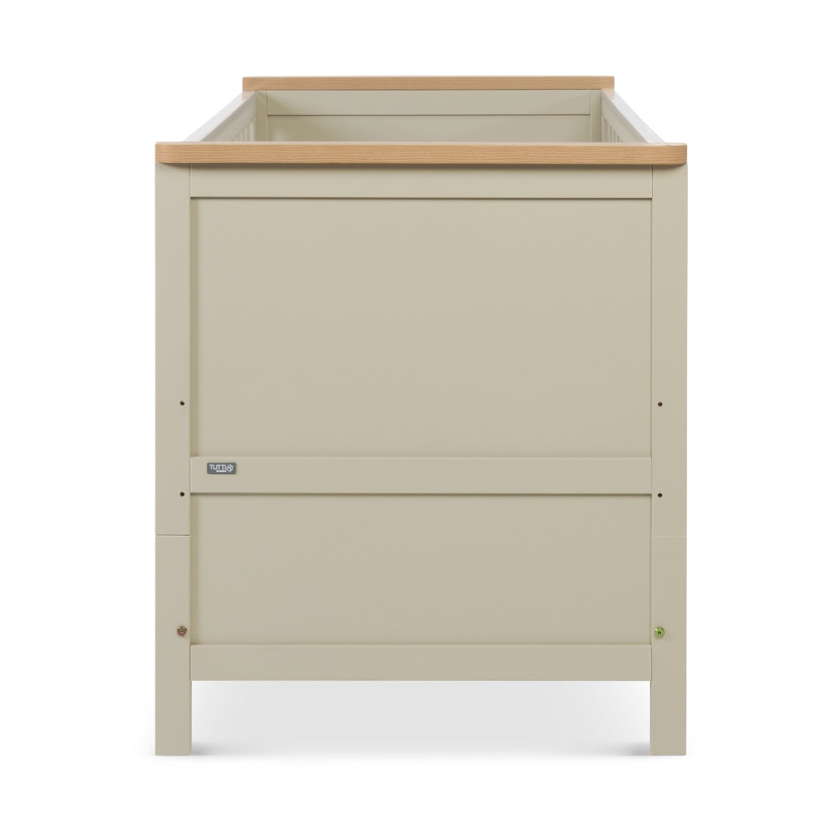Tutti Bambini Misha Cot Bed - Mushroom & Golden Oak