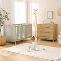 Tutti Bambini Misha & Hallee 2 Piece Room Set - Sage & Golden Oak