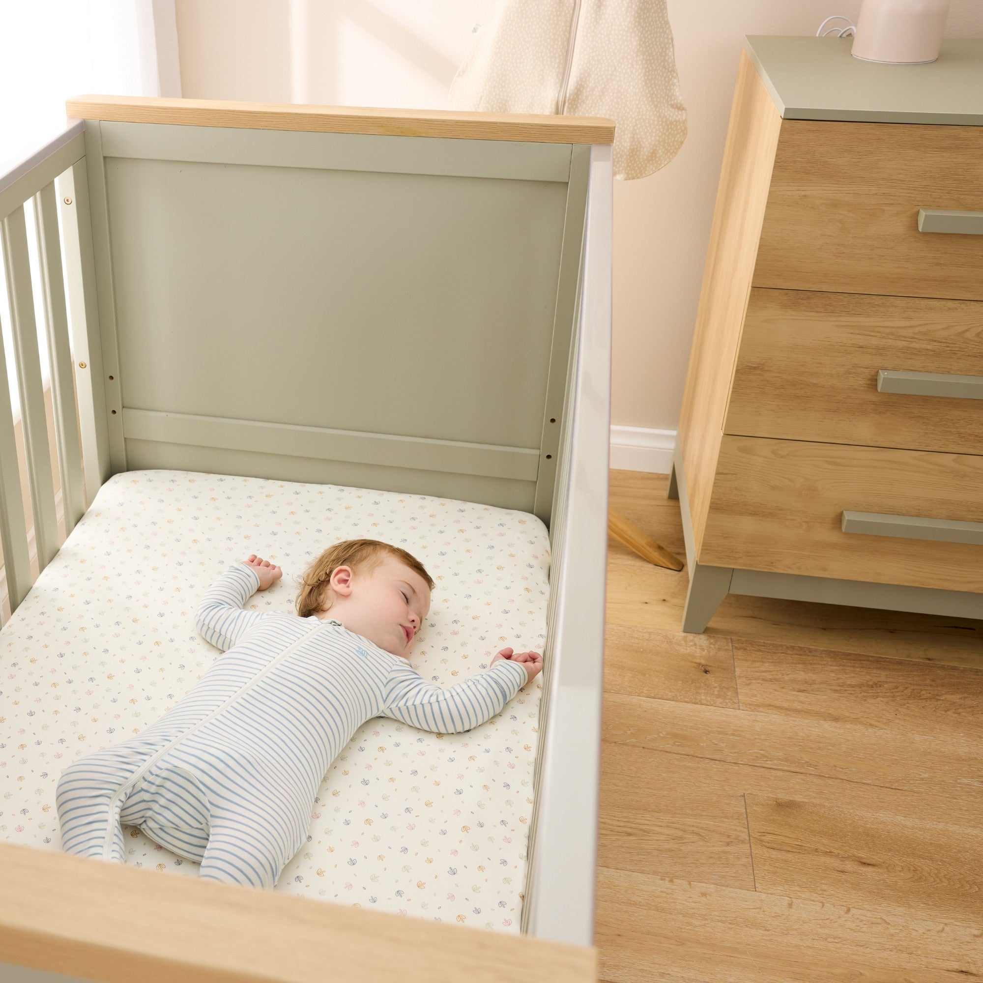 Tutti Bambini Misha & Hallee 2 Piece Room Set - Sage & Golden Oak