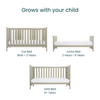 Tutti Bambini Misha & Hallee 2 Piece Room Set - Sage & Golden Oak