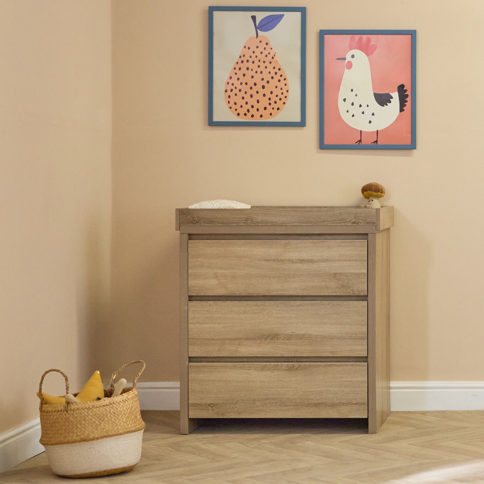 Tutti Bambini Modena 3 Piece Room Set - Oak