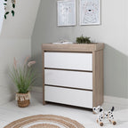 Tutti Bambini Modena Changing Unit - White & Oak