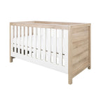 Tutti Bambini Modena 3 in 1 Cot Bed - White & Oak