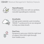Obaby Moisture Management Mattress -120x60cm