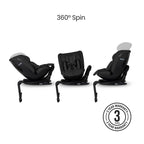 Silver Cross Motion 3 All Size 360 Car Seat - Iconic Black