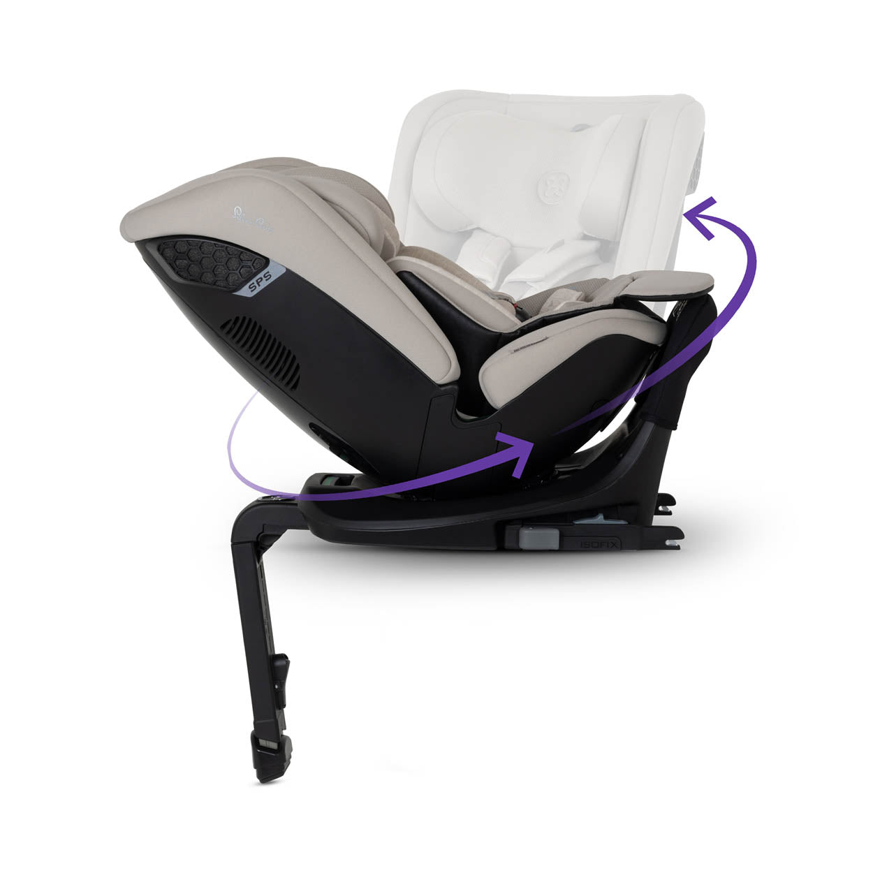 Silver Cross Motion 3 All Size 360 Car Seat - Natural Taupe