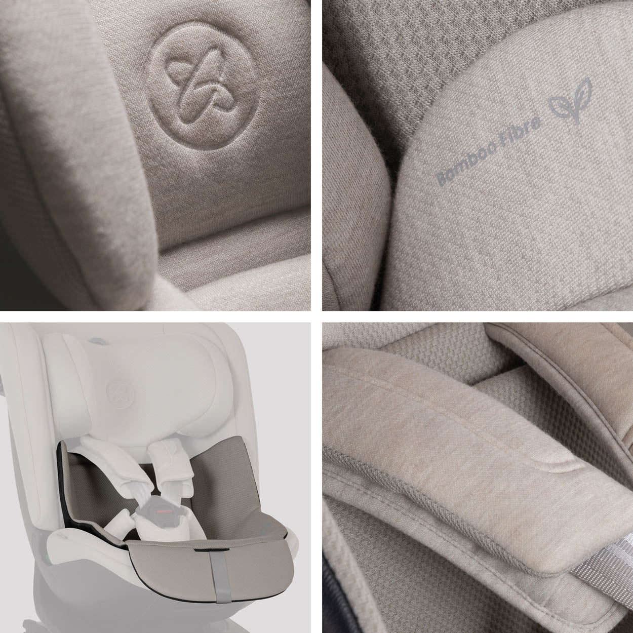 Silver Cross Motion 3 All Size 360 Car Seat - Natural Taupe