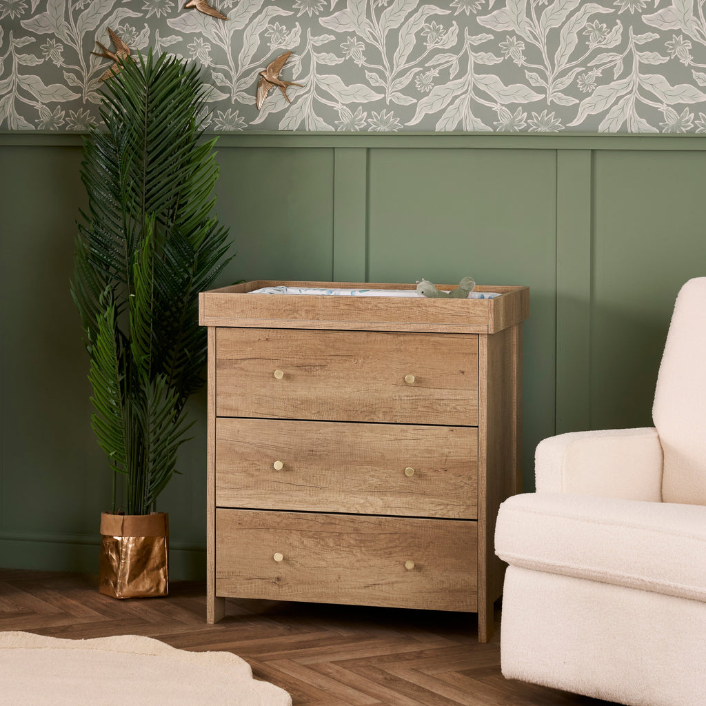 Obaby Nika 3 Piece Room Set - Oak