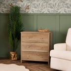 Obaby Nika 3 Piece Room Set - Oak