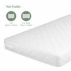 Tutti Bambini Natural Coir Fibre Cot Mattress (60 x 120 cm) - White