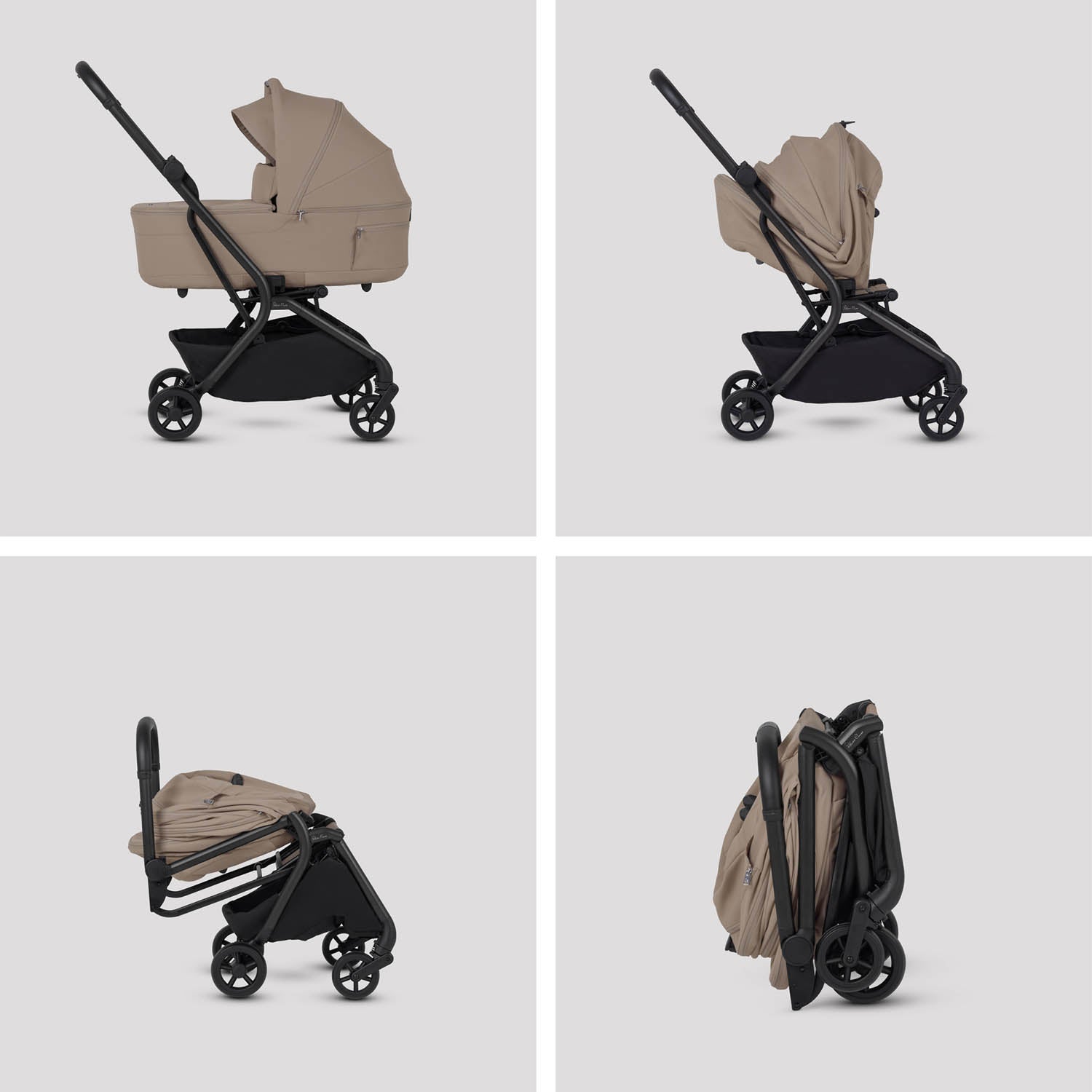 Silver Cross Nia Folding Carrycot - Champagne