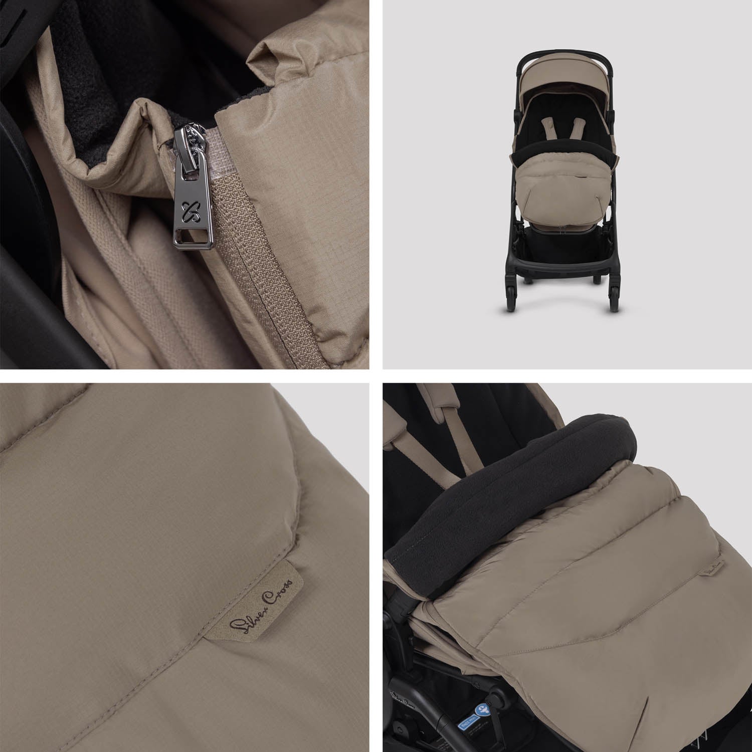 Silver Cross Nia Footmuff - Champagne