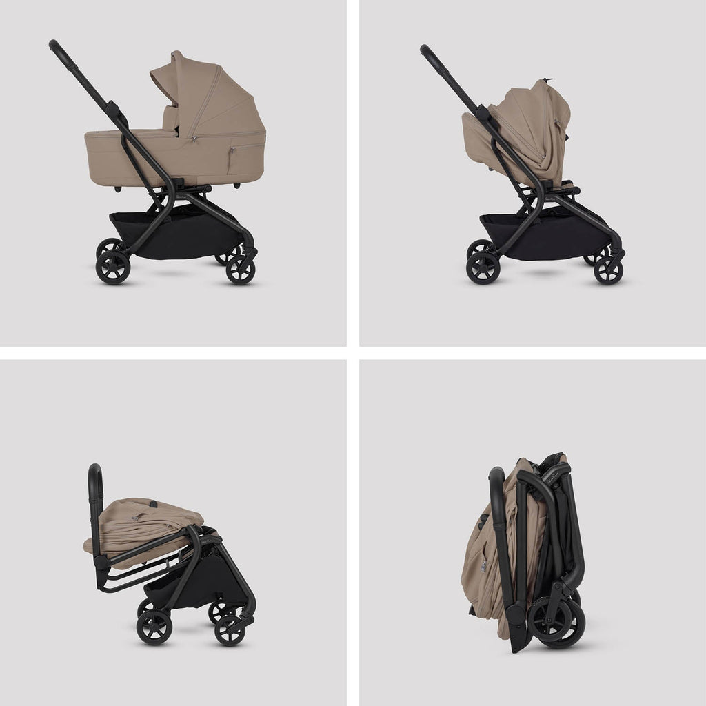 Silver Cross Nia Stroller & Carrycot - Champagne