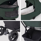 Silver Cross Nia Glide Plus Travel System & Accessories - Conifer