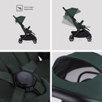 Silver Cross Nia Glide Plus Travel System & Accessories - Conifer