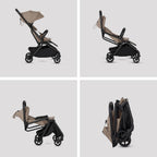 Silver Cross Nia Glide Plus Travel System - Champagne
