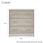 Obaby Nika 2 Piece Room Set - Grey Wash