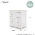 Obaby Nika 2 Piece Room Set - White Wash