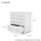 Obaby Nika 2 Piece Room Set - White Wash