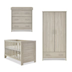 Obaby Nika 3 Piece Room Set - Grey Wash