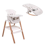 Tutti Bambini Nova Birth to 12 Years Complete Highchair Package - Scandinavian Walnut & Ecru