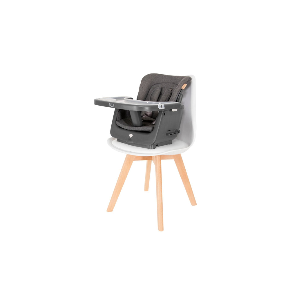 Tutti Bambini Nova Birth to 12 Years Complete Highchair Package - Grey/Oak