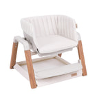 Tutti Bambini Nova Evolutionary Highchair - Scandinavian Walnut & Ecru