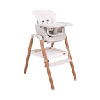 Tutti Bambini Nova Evolutionary Highchair - Scandinavian Walnut & Ecru