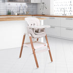 Tutti Bambini Nova Evolutionary Highchair - Scandinavian Walnut & Ecru