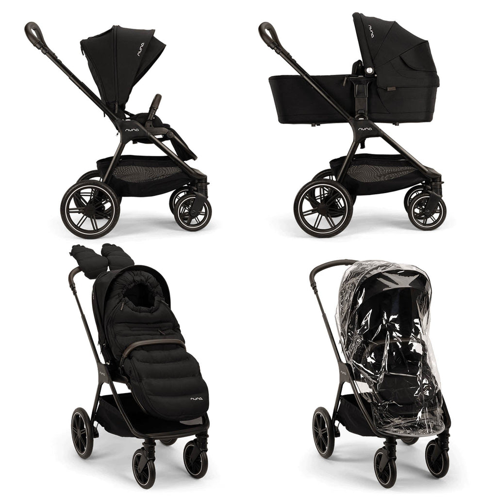 Nuna TRIV LX All Season Stroller + Carrycot Set - Caviar