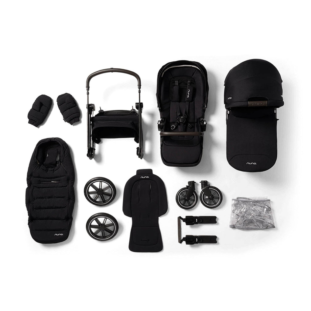 Nuna TRIV LX All Season Stroller + Carrycot Set - Caviar